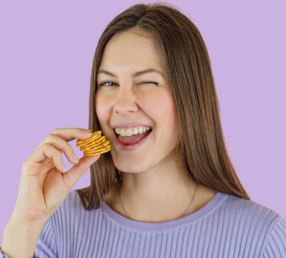 Rýžové krekry rajče a bylinky