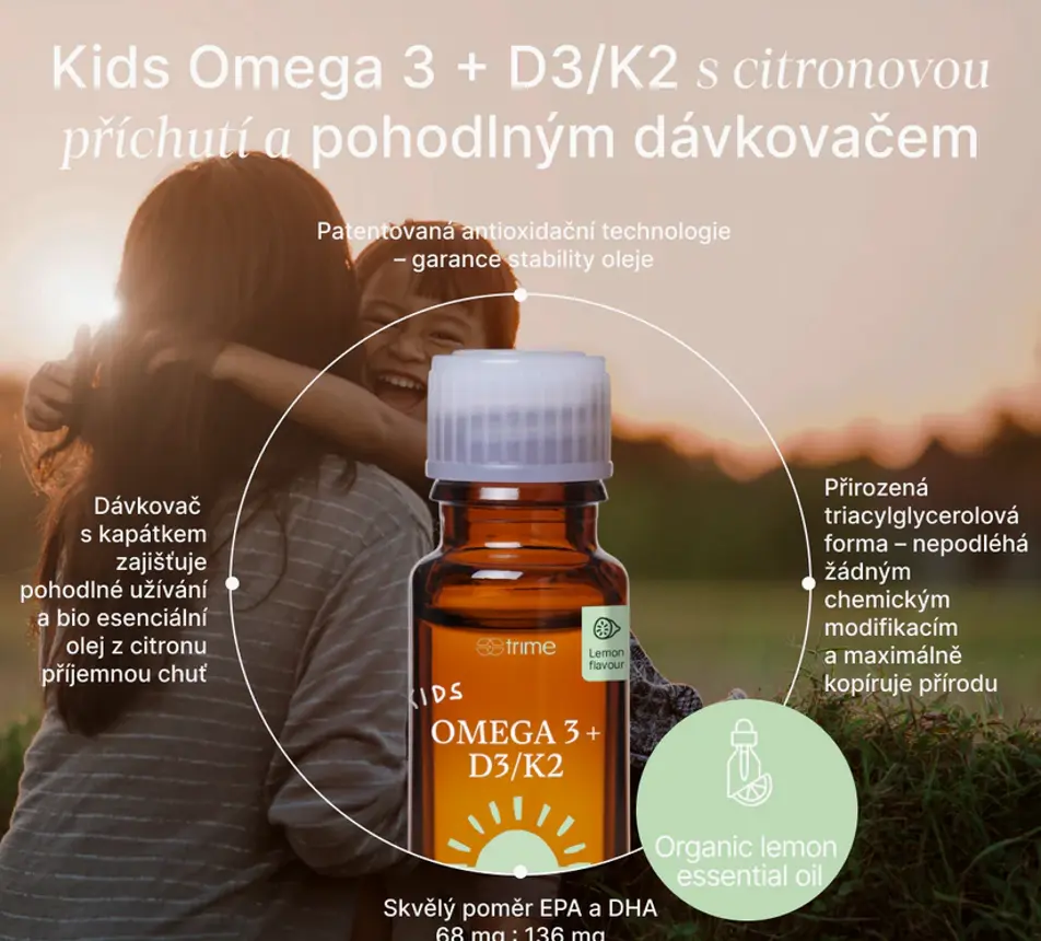 TRIME Kids Omega 3 + D3/K2 lemon