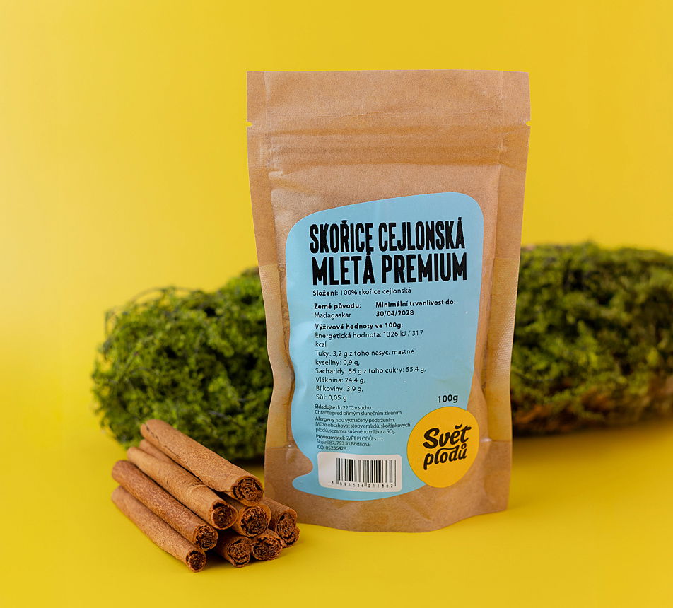 Skořice cejlonská mletá Premium