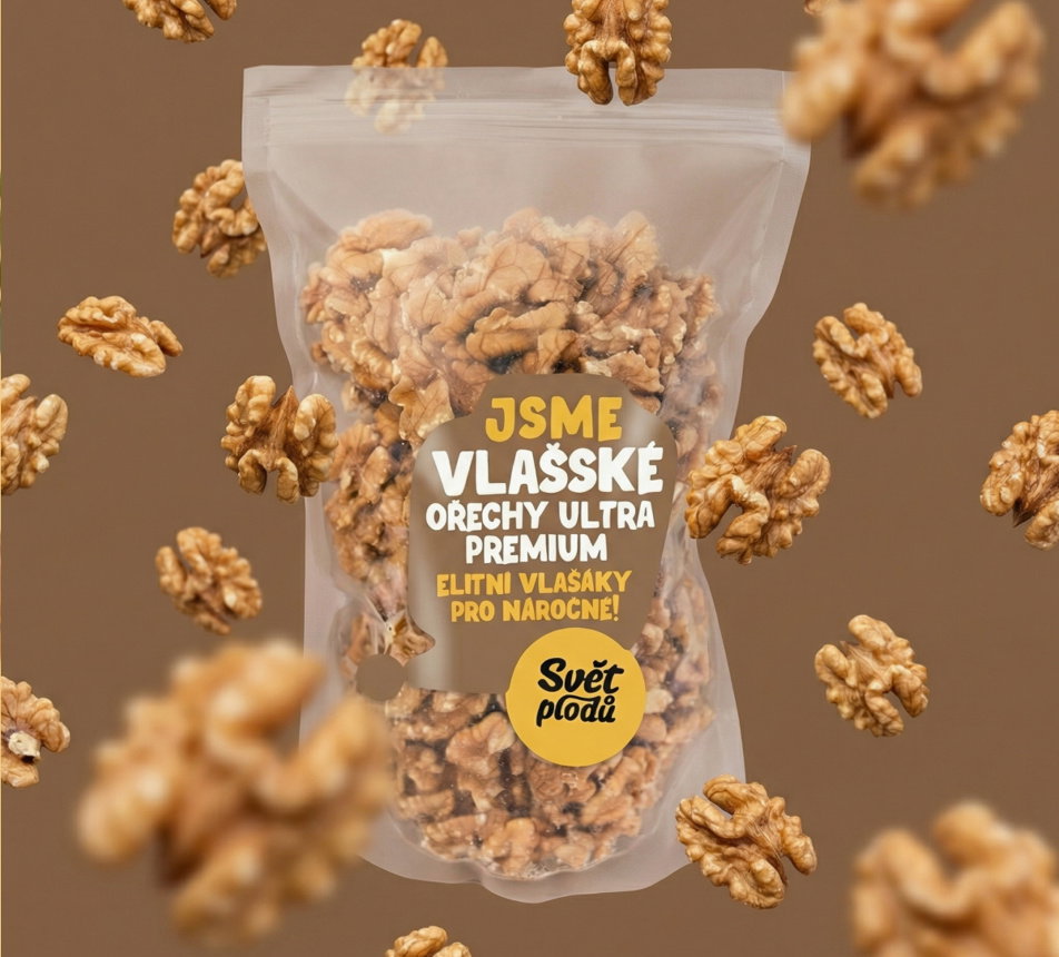 Vlašské ořechy 90% půlky Jumbo