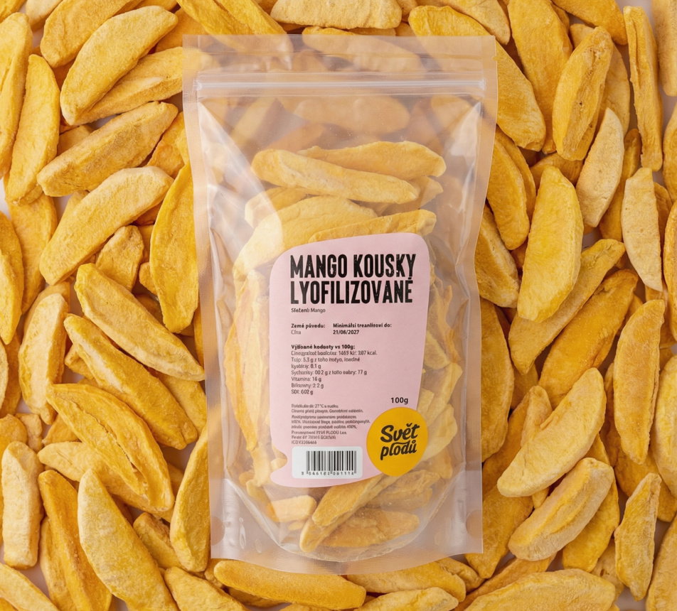 Mango lyofilizované kousky