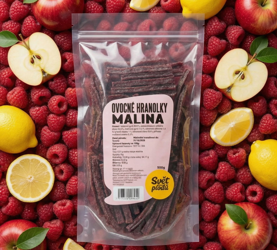 Ovocné hranolky malina