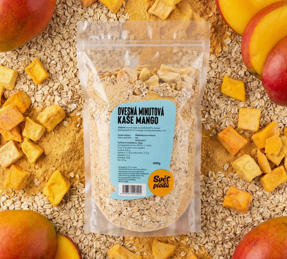 Ovsená minútová kaša mango