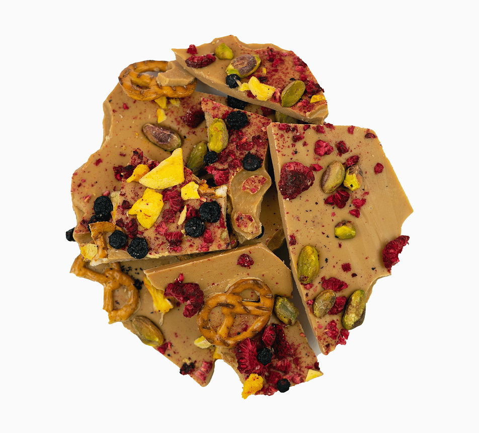 Lámaná čokoláda Karamel & preclík kupička