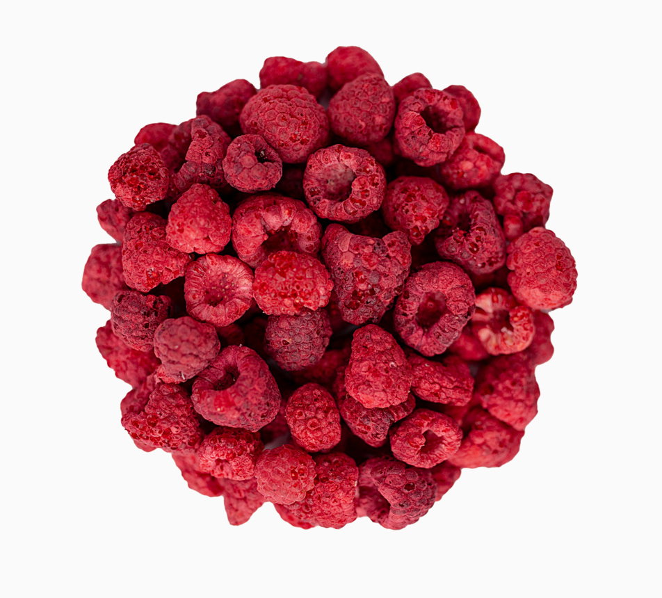 Maliny lyofilizované celé