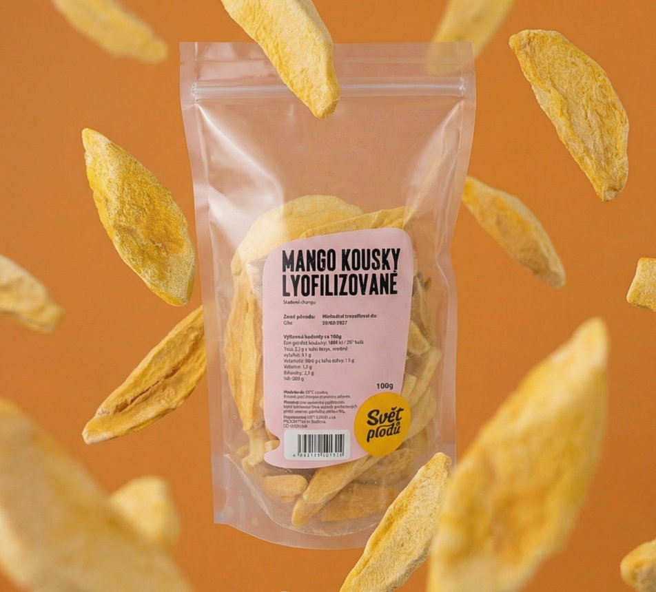 Mango lyofilizované kousky