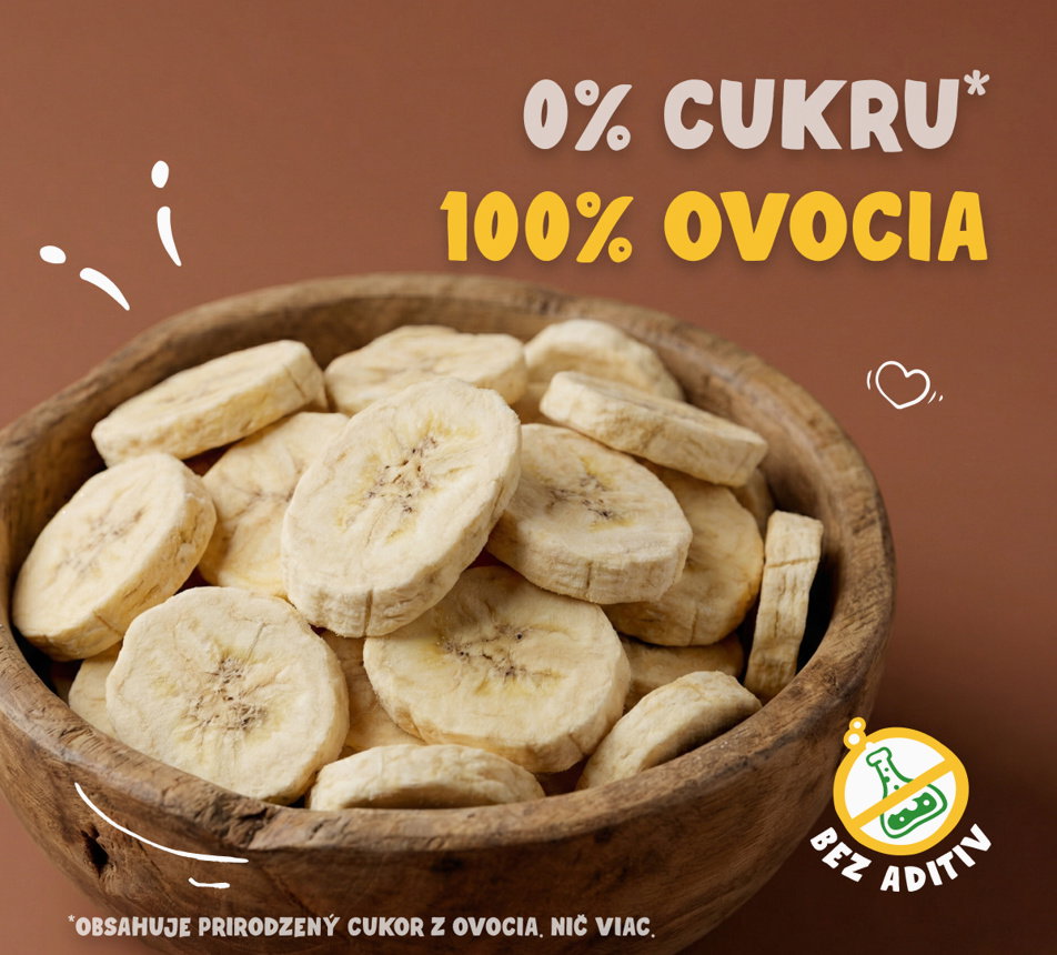 Banány lyofilizovaná kolečka
