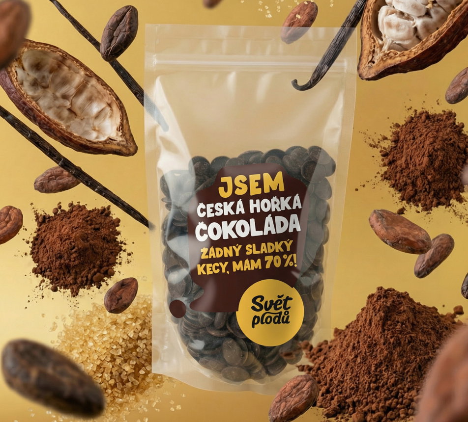 Hořká 70% čokoláda