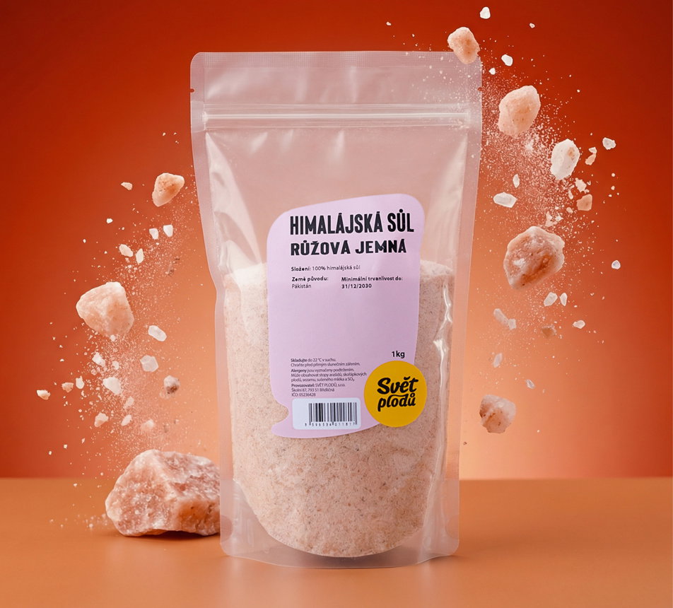 Himalájská sůl růžová jemná