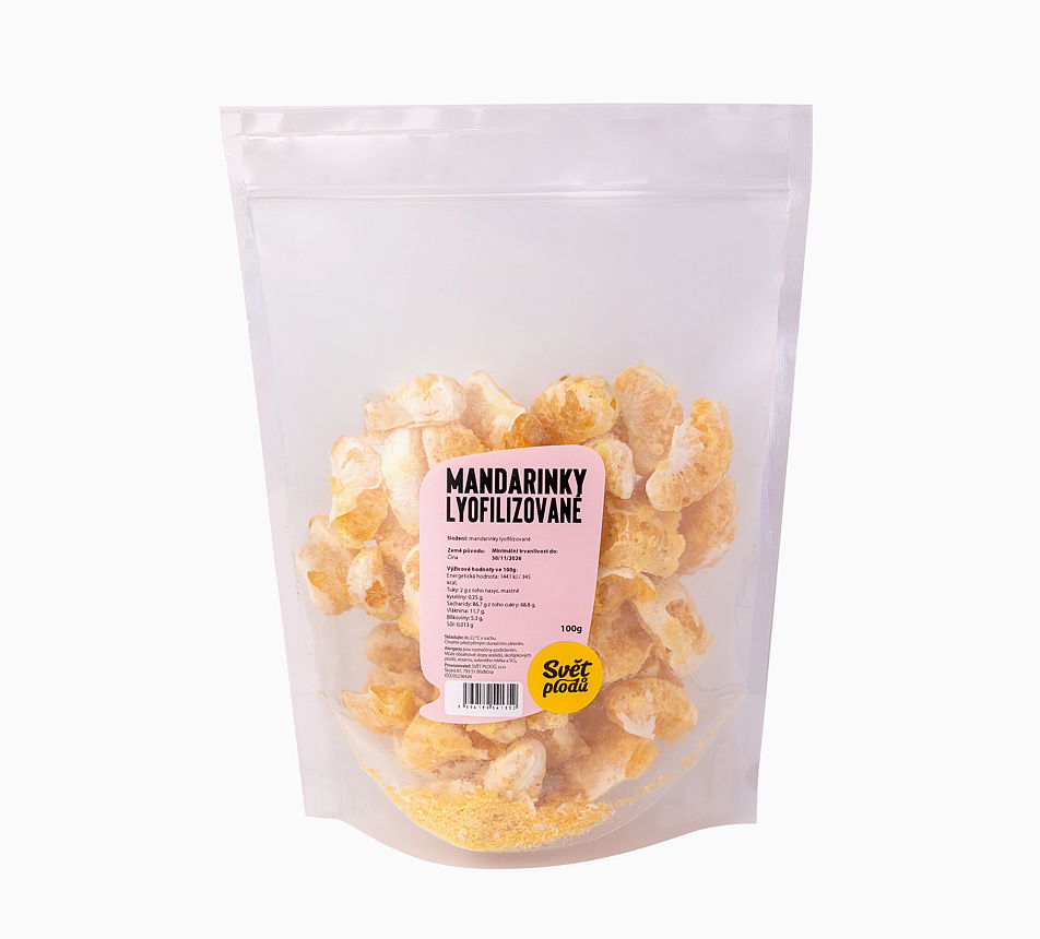 Mandarinky lyofilizované