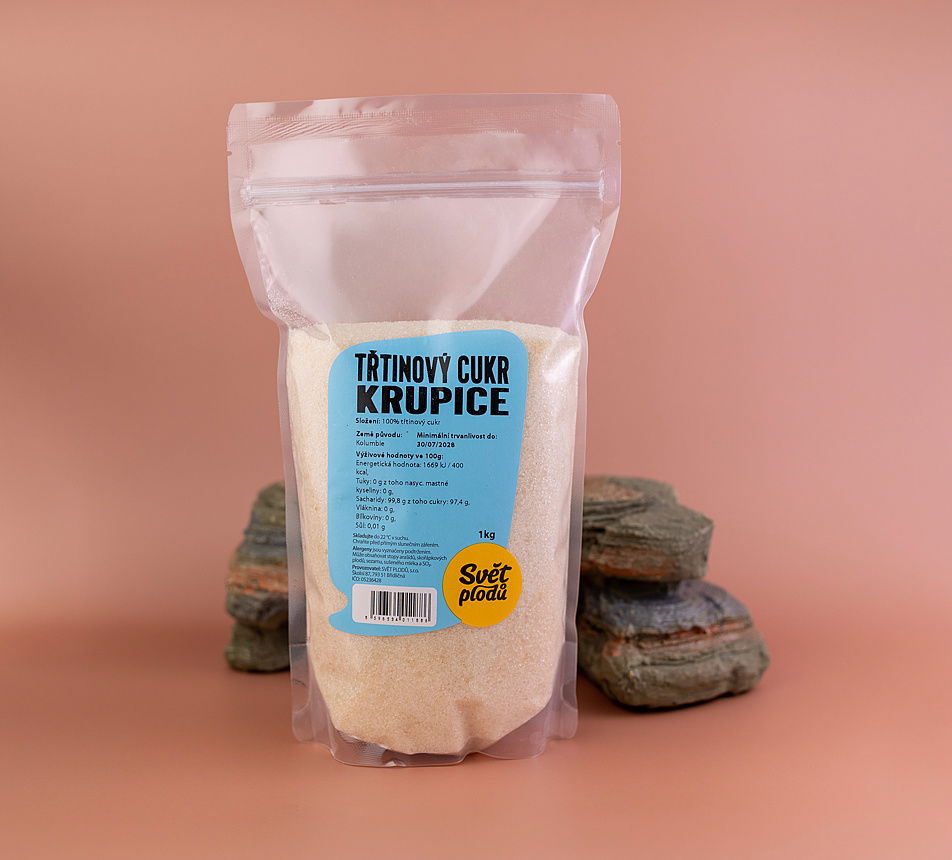 Třtinový cukr krupice