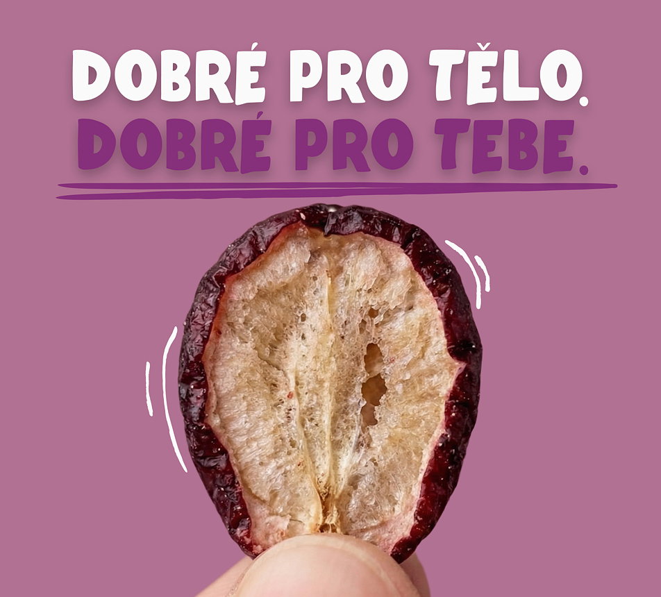 Hrozny červené lyofilizované