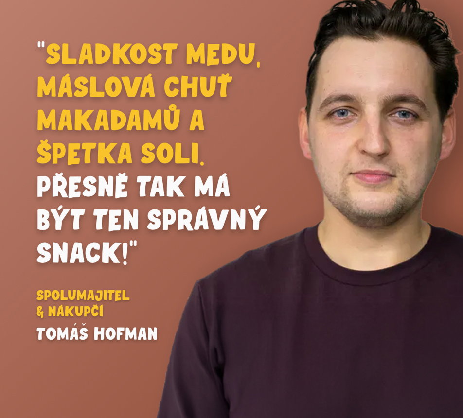 Makadamy v medu se solí