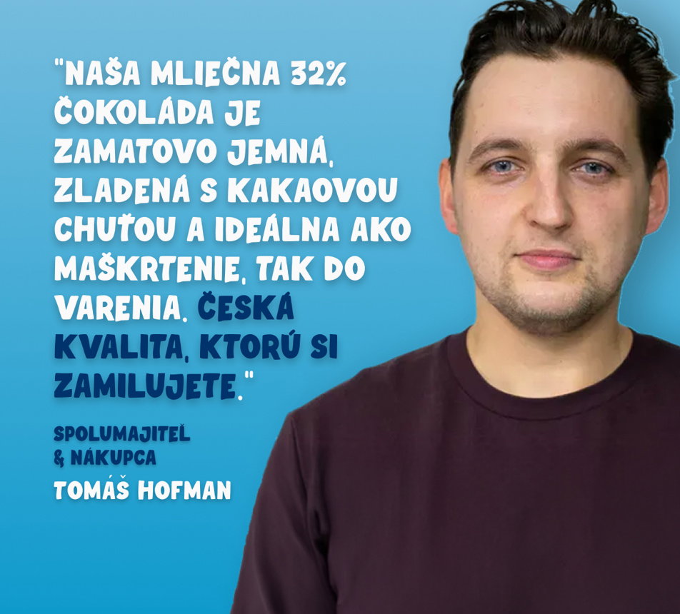 Mliečna 32% čokoláda 