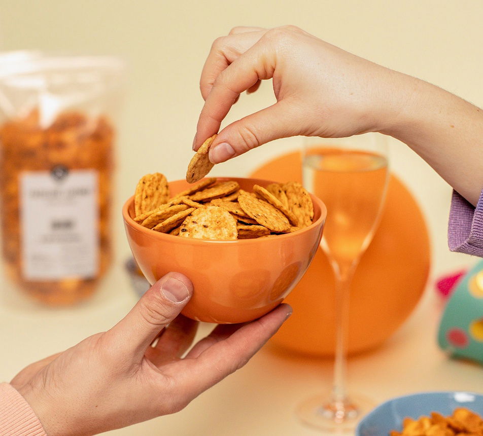 Rýžové krekry rajče a bylinky