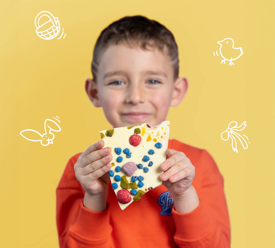 Lámaná čokoláda Velikonoce