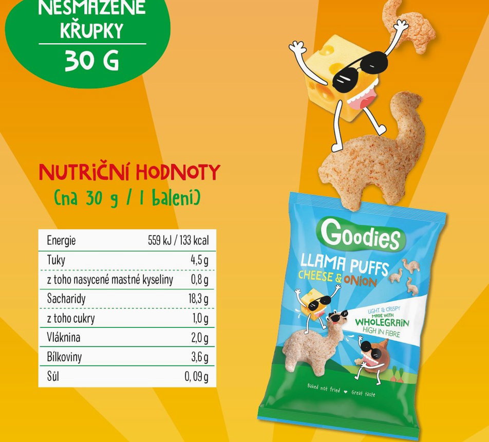 Goodies Křupky Lama - sýr a cibule