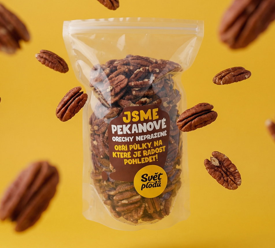 Pekanové ořechy nepražené