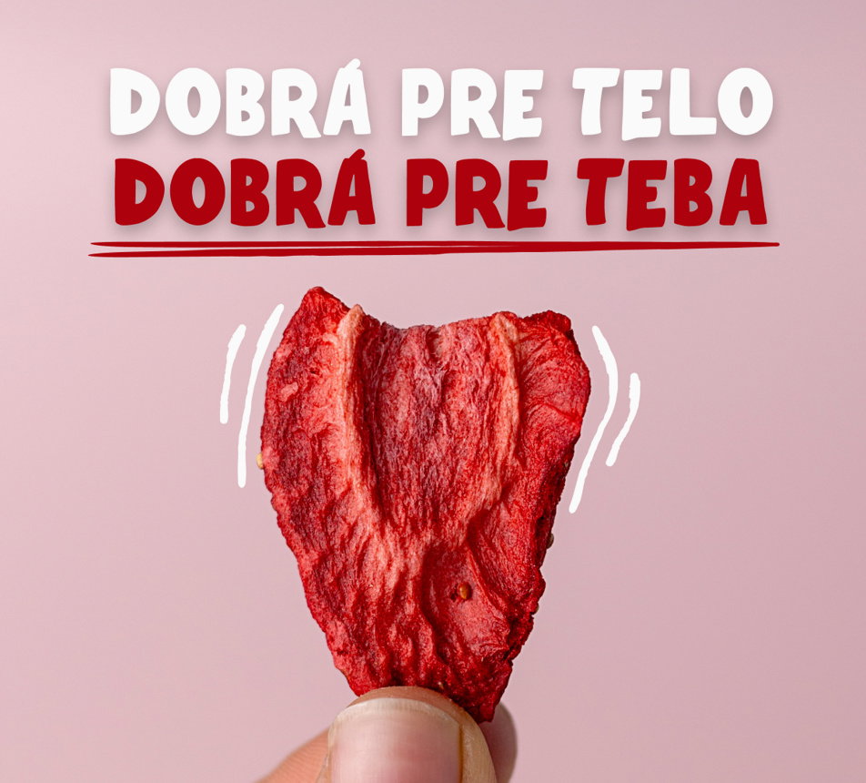 Jahody lyofilizované plátky
