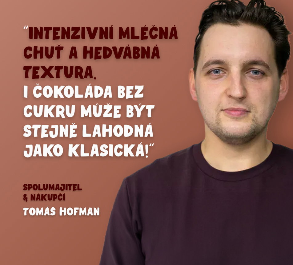 Mléčná 34,1% čokoláda bez cukru