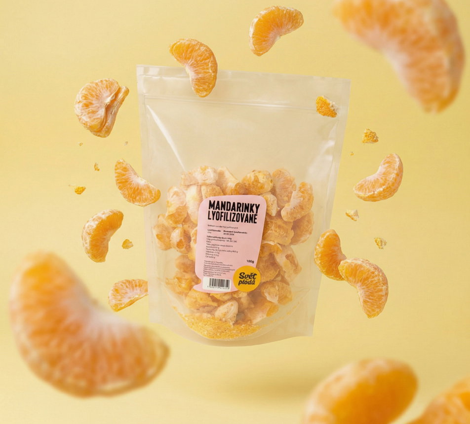 Mandarinky lyofilizované