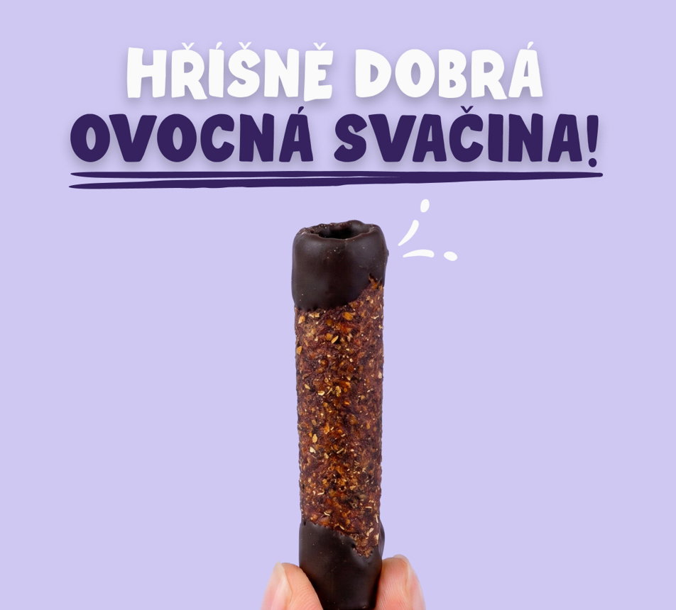 Jablečno-rybízové trubičky s čokoládovou polevou