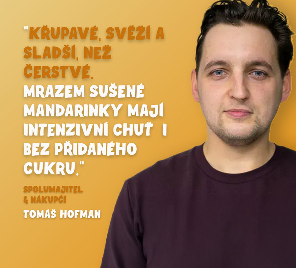 Mandarinky lyofilizované