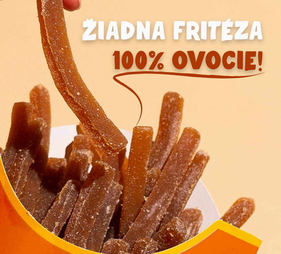 Ovocné hranolky broskyňa