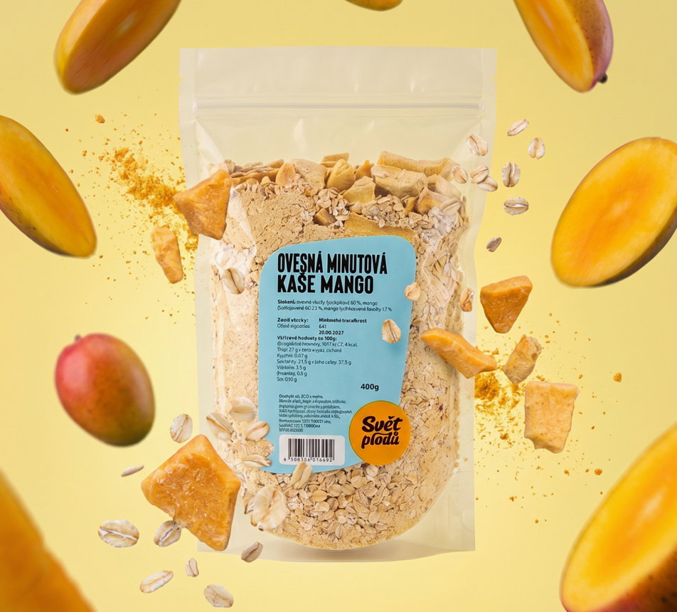 Ovesná minutová kaše mango