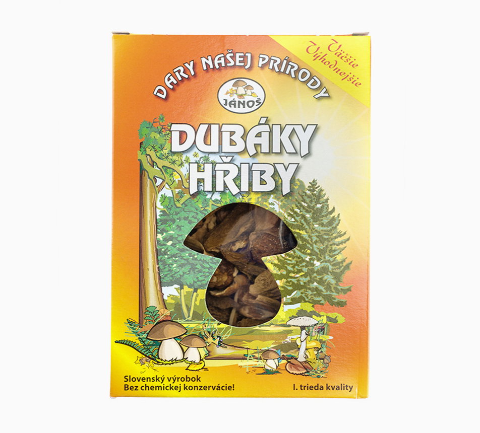 Dubáky sušené houby